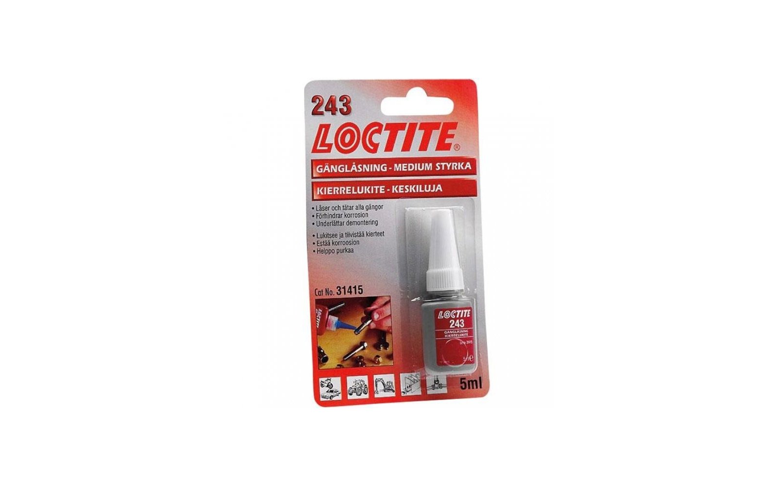 Image du produit Loctite 243 Schraubensicherung 5 ml 1
