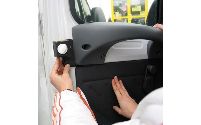 Cerradura de pestillo HEOsafe para las puertas de la cabina del conductor (Fiat Ducato 244, Peugeot Boxer, Citroën Jumper 2002 - 2006)