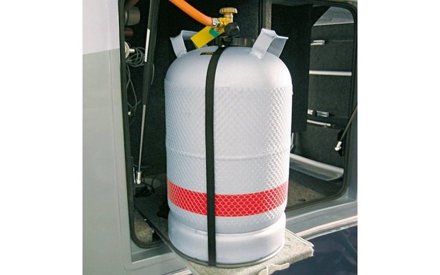 Plastic gas cylinder holder