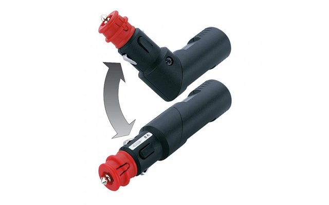 12-24 V angled safety universal plug