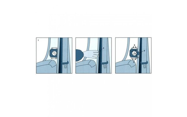 Serrure à pêne dormant HEOsafe pour les portes de la cabine du conducteur (Ford Transit 2006 - 2013)