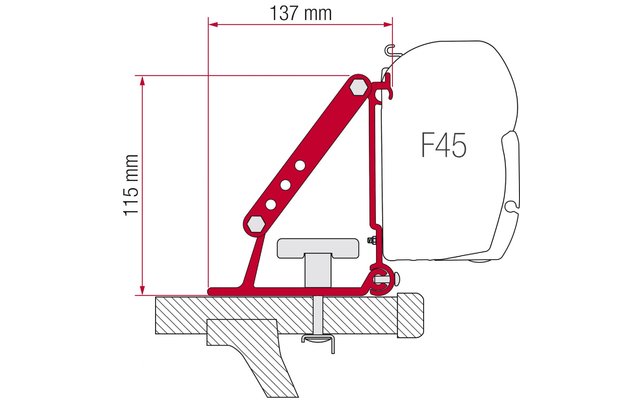Fiamma Halterung Kit Auto F35 Pro Dachmontage