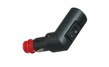 12-24 volt rotatable universal plug with switch