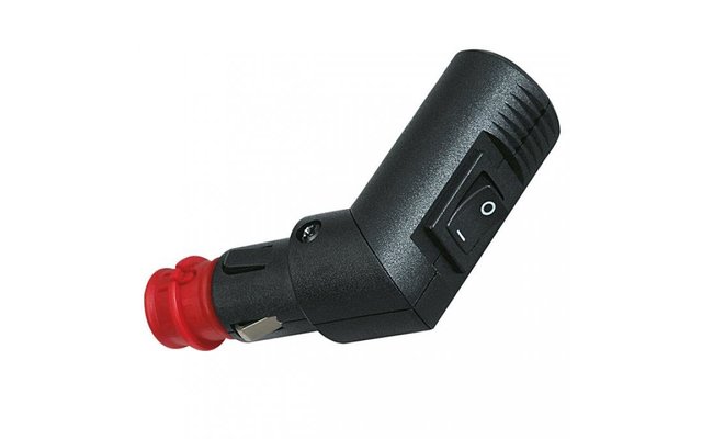 12-24 volt angled universal plug with switch