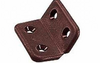 H&auml;fele Gelenkloses Scharnier 40 x 40 mm braun 