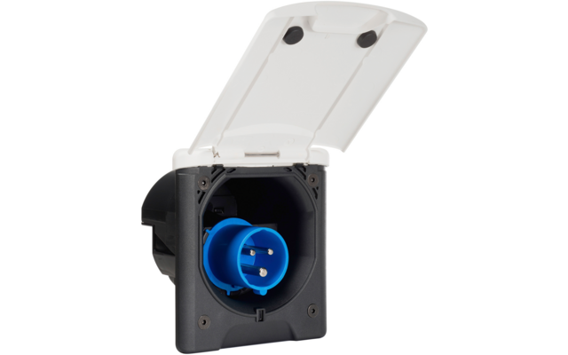 Produktbild FAWO CEE 17 Einspeisesteckdose Einspeisestecker mit Magnetverschluss 120 x 140 mm 1