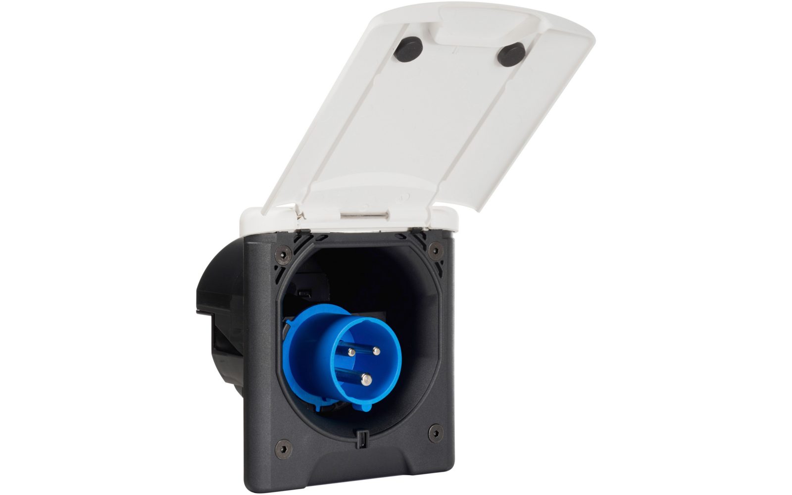 Produktbild FAWO CEE 17 Einspeisesteckdose Einspeisestecker mit Magnetverschluss 120 x 140 mm 1