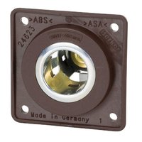Beker Power Socket 12 V with Flat Plug Connection brown