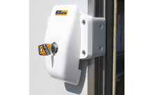 HEOSafe Door Frame Lock Additional lock with mounting plate for mounting on door frames, service hatches and rear garages