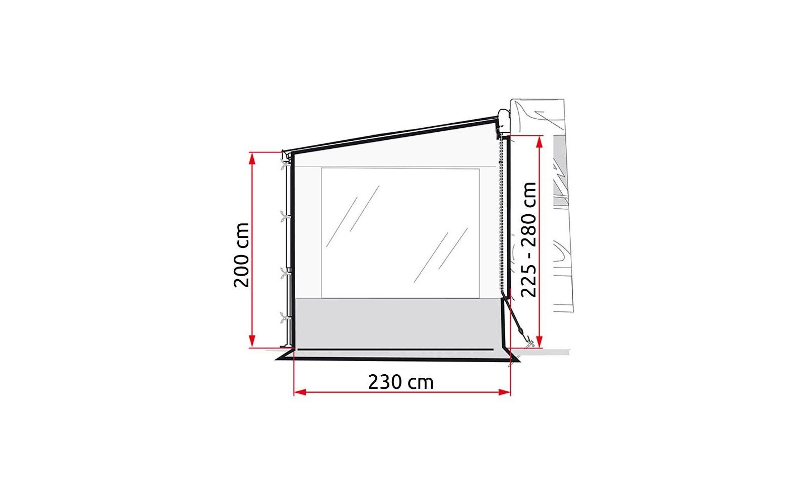 Produktbild Fiamma Seitenwand Side W Pro 1