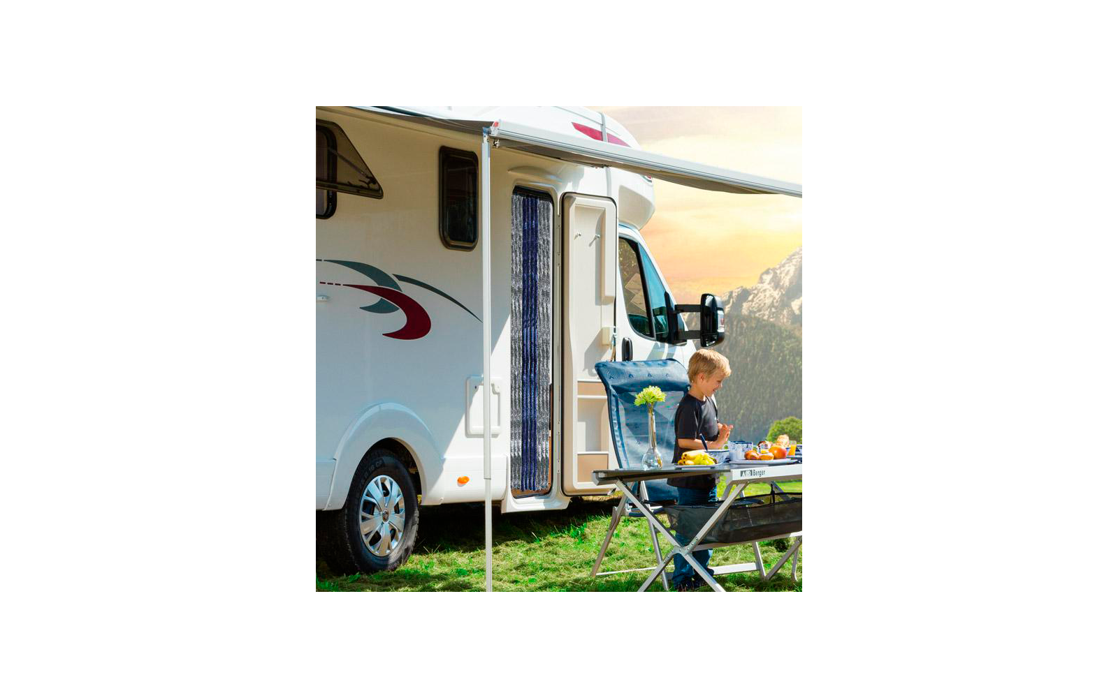 Produktbild Berger Chenille-Flauschvorhang 1