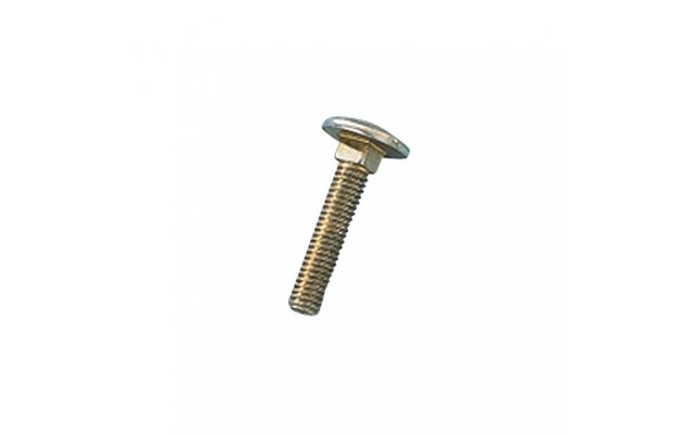 Round-head screw with nut