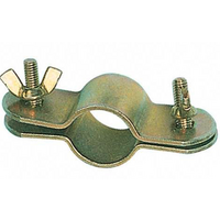 Berger double pipe clamp gold 2-pack 22 - 25mm
