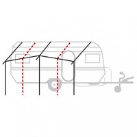 Armature d'auvent en aluminium Berger