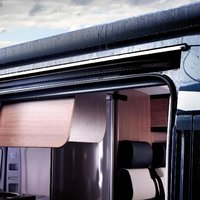 Gouttière à LED pour portes coulissantes noir RainTec RT 100 Fiat Ducato Dometic