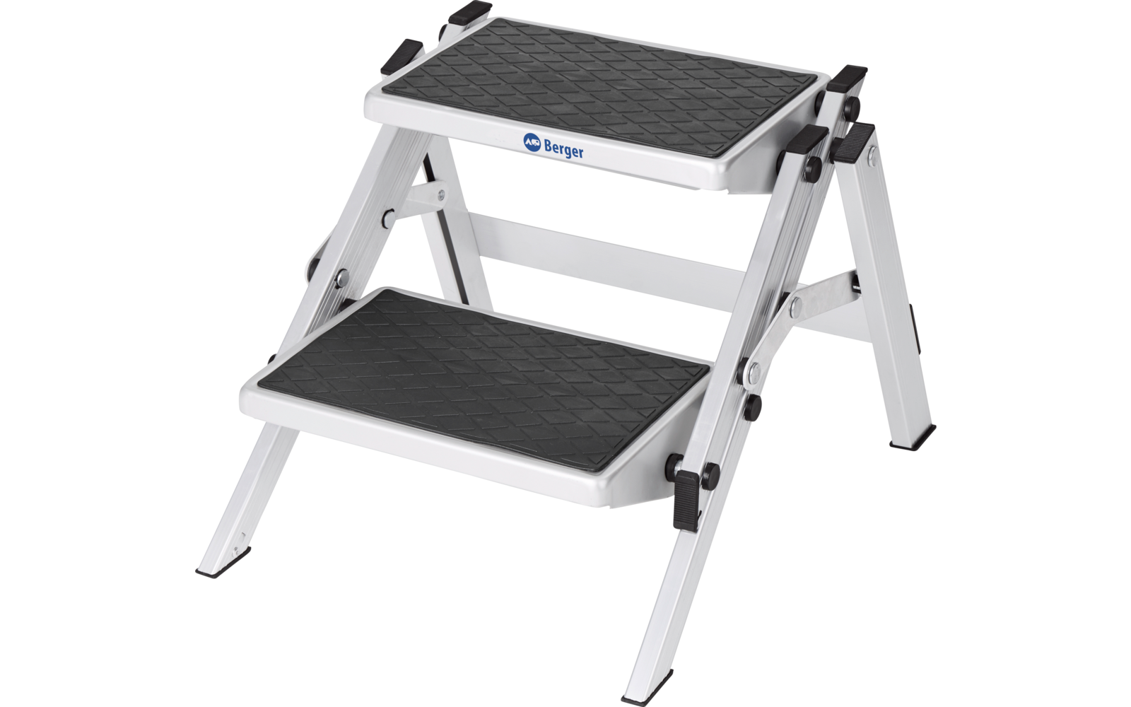Produktbild Berger Doppel Trittstufe Klappbar Aluminium (Höhe 40 cm) 1
