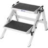 Kleines Produktbild Berger Doppel Trittstufe Klappbar Aluminium (Höhe 40 cm) 1