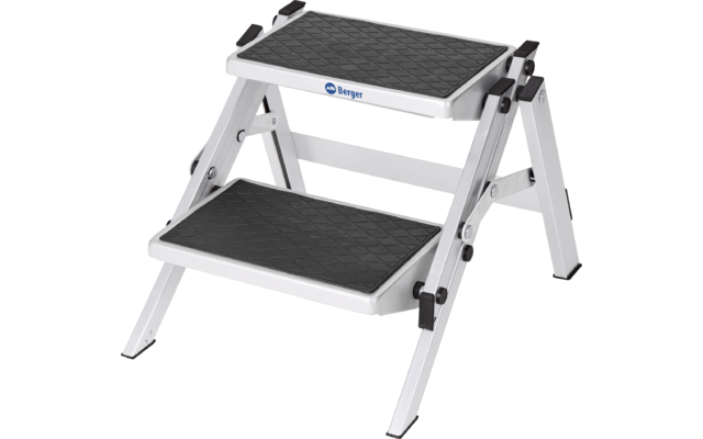 Produktbild Berger Doppel Trittstufe Klappbar Aluminium (Höhe 40 cm) 1
