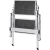 Kleines Produktbild Berger Doppel Trittstufe Klappbar Aluminium (Höhe 40 cm) 1