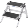 Kleines Produktbild Berger Doppel Trittstufe Klappbar Aluminium (Höhe 40 cm) 1