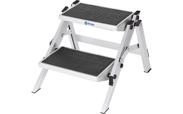 Produktbild Berger Doppel Trittstufe Klappbar Aluminium (Höhe 40 cm) 1