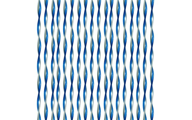 Cuerda para cortina de puerta 60x190 cm azul plata