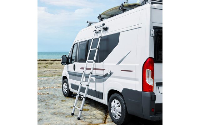 Ladder for delivery vans including fixation kit
