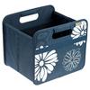 meori Faltbox Classic Marine Blau mit Blumen Small 15 Liter