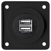 Berker Integro Flow und Pure Doppel USB Steckdose 12 V anthrazit