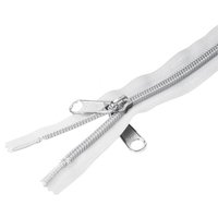 YKK Reißverschluss weiß Doppelgriff-Schieber 210 cm