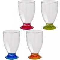 Flamefield Saftgläser 4er Set 170 ml bunt
