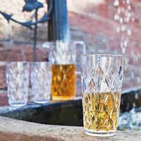 Koziol Crystal L Trinkglas 450 ml bruchsicher isolierend sp&uuml;lmaschinengeeignet crystal clear