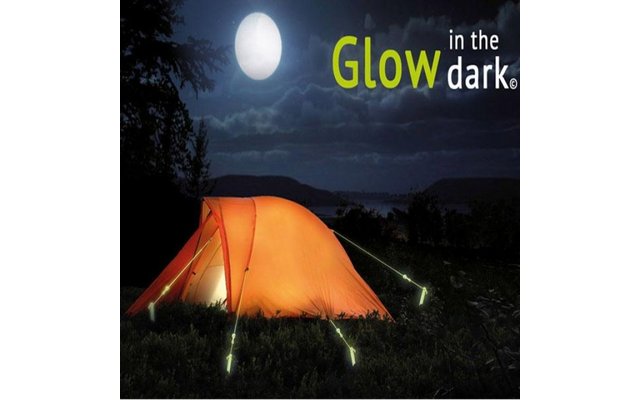 Plastic glow in the dark tent pegs 5 pack