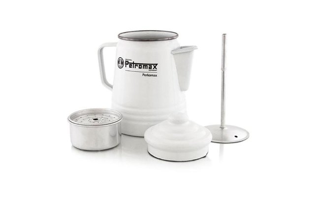 Petromax Perkomax Tee und Kaffee Perkolator 1,3 Liter weiß