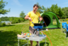 Campingaz 400 Party Gasgrill mit Gasflasche betrieben 
