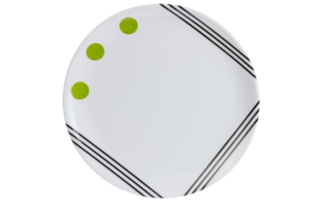 Berger Dots Melamin Dessertteller grün