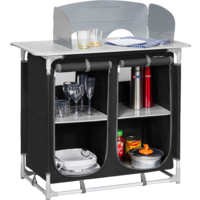 Cuisine de camping 4 compartiments noir Berger