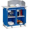 Berger keukenbox 4 vakken blauw
