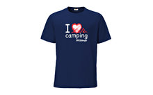 Berger Damen / Herren T-Shirt I love Camping