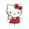 Hello Kitty avec une fleur