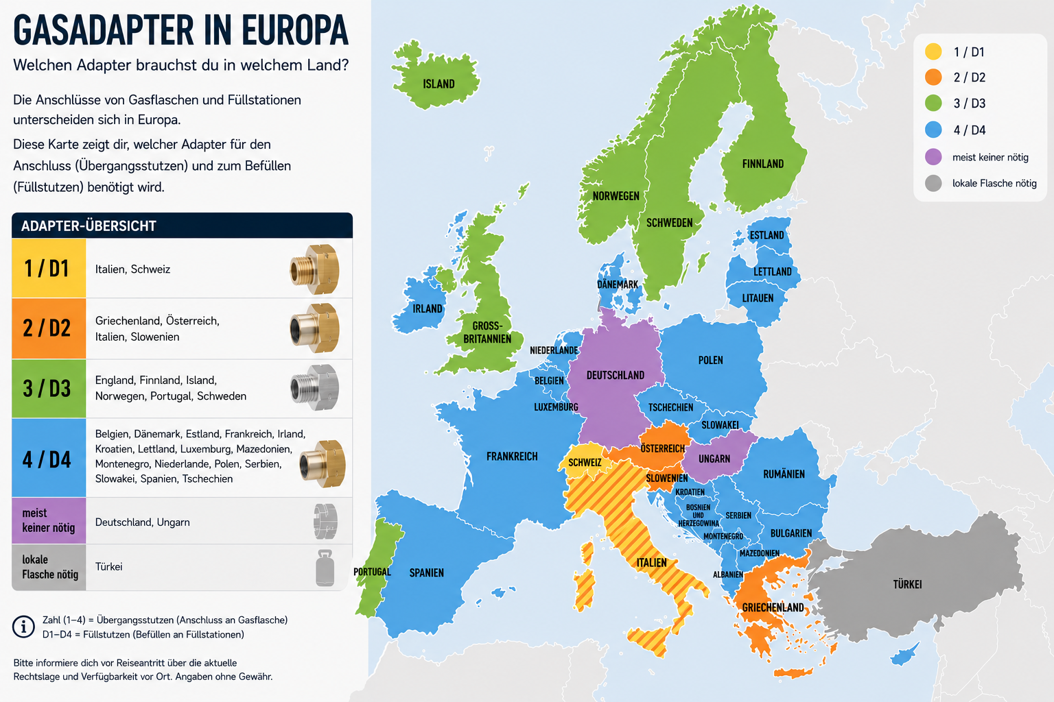 Karte als Übersicht zur Gasversorgung in Europa