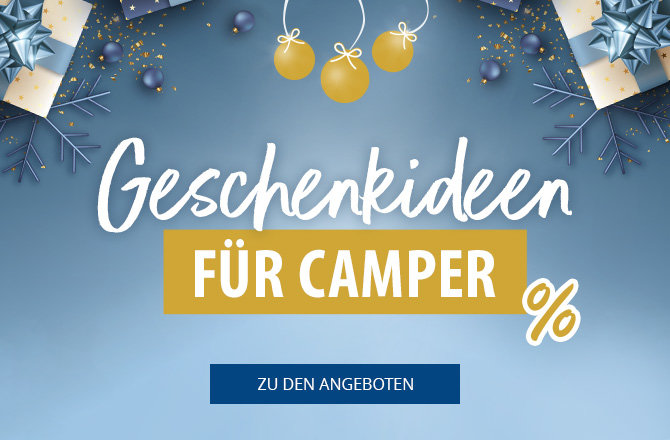 Mobile Slider mit Hinweis auf Geschenkideen für Camper 2024 