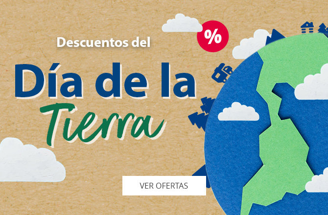 Deslizador móvil con referencia a las ofertas del Día de la Tierra 2025