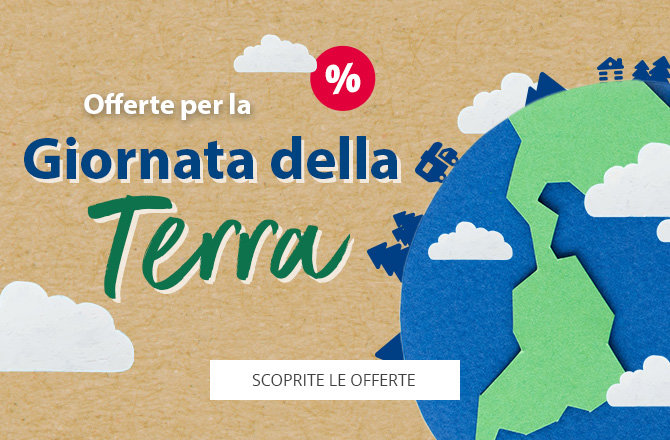 Slider mobile con riferimento alle offerte per la Giornata della Terra 2025