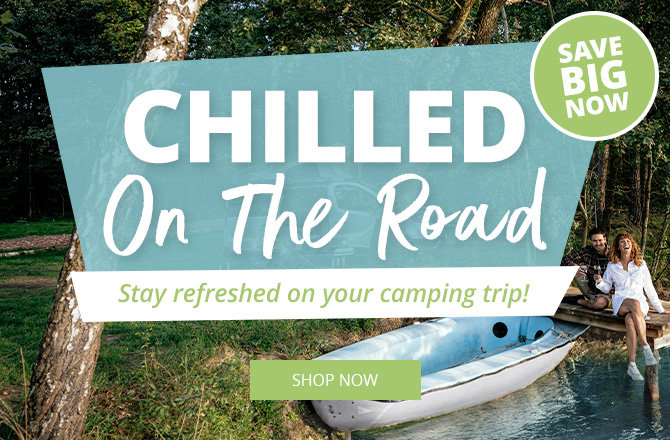 Mobile Slider Banner Cool on the go. Refreshment on your camping vacation. Save big with great offers