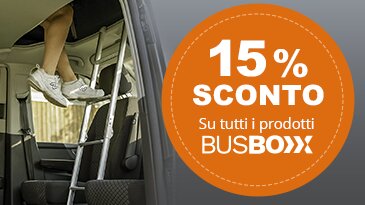 15% di sconto su tutti gli articoli Busboxx