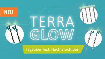 Zeltzubehör mit Glow-Effekt