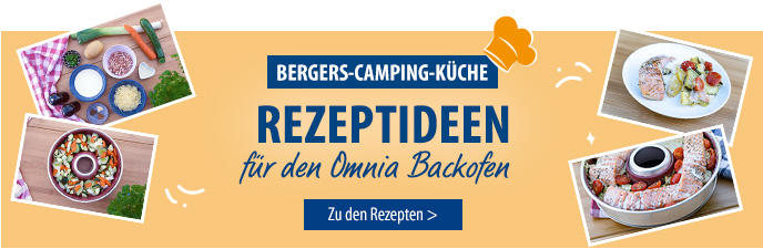 Omnia Campingbackofen Set 3-teilig inkl. Silikonbackform & Aufbackgitter -  Fritz Berger Campingbedarf