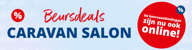 Fondo azul claro con banda roja 'ONLINE', texto grande 'MESSE ANGEBOTE', a la izquierda s&iacute;mbolos de porcentaje en c&iacute;rculos rojo y azul, a la derecha c&iacute;rculo rojo con texto blanco 'STARKE MESSE-PREISE jetzt auch online!'