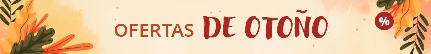 Banner beige con hojas naranjas, a la izquierda el texto 'Herbst-ANGEBOTE', a la derecha una placa naranja con el texto 'bis zu -52% SPAREN'